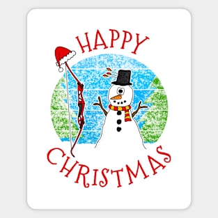 Christmas Archery Archer Snowman Xmas 2022 Magnet